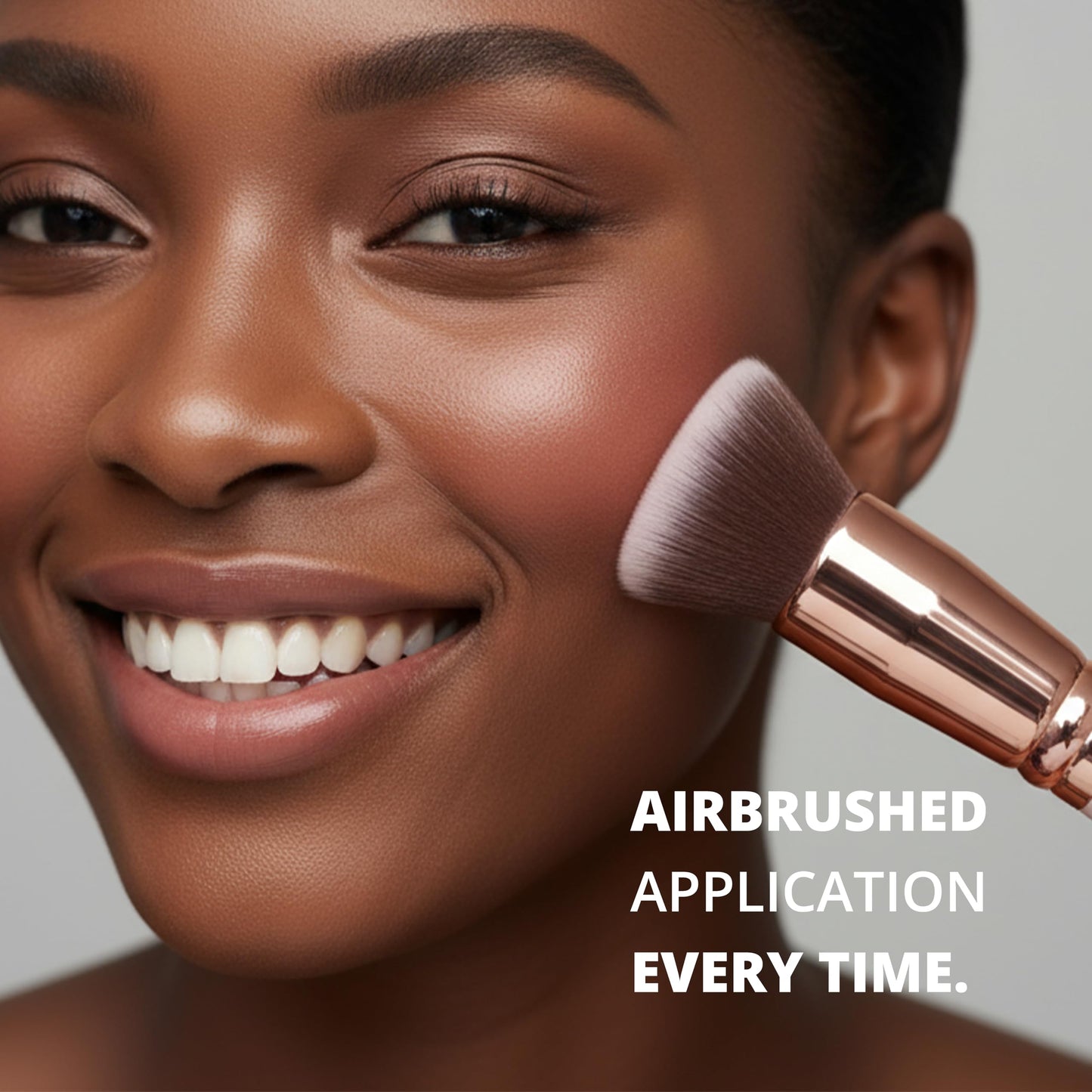 Make Up Brush Foundation Kabuki Flat Top - Perfect For Blending Liquid, Cream or Flawless Powder Cosmetics - Buffing, Stippling, Concealer - Premium Quality Synthetic Dense Bristles!