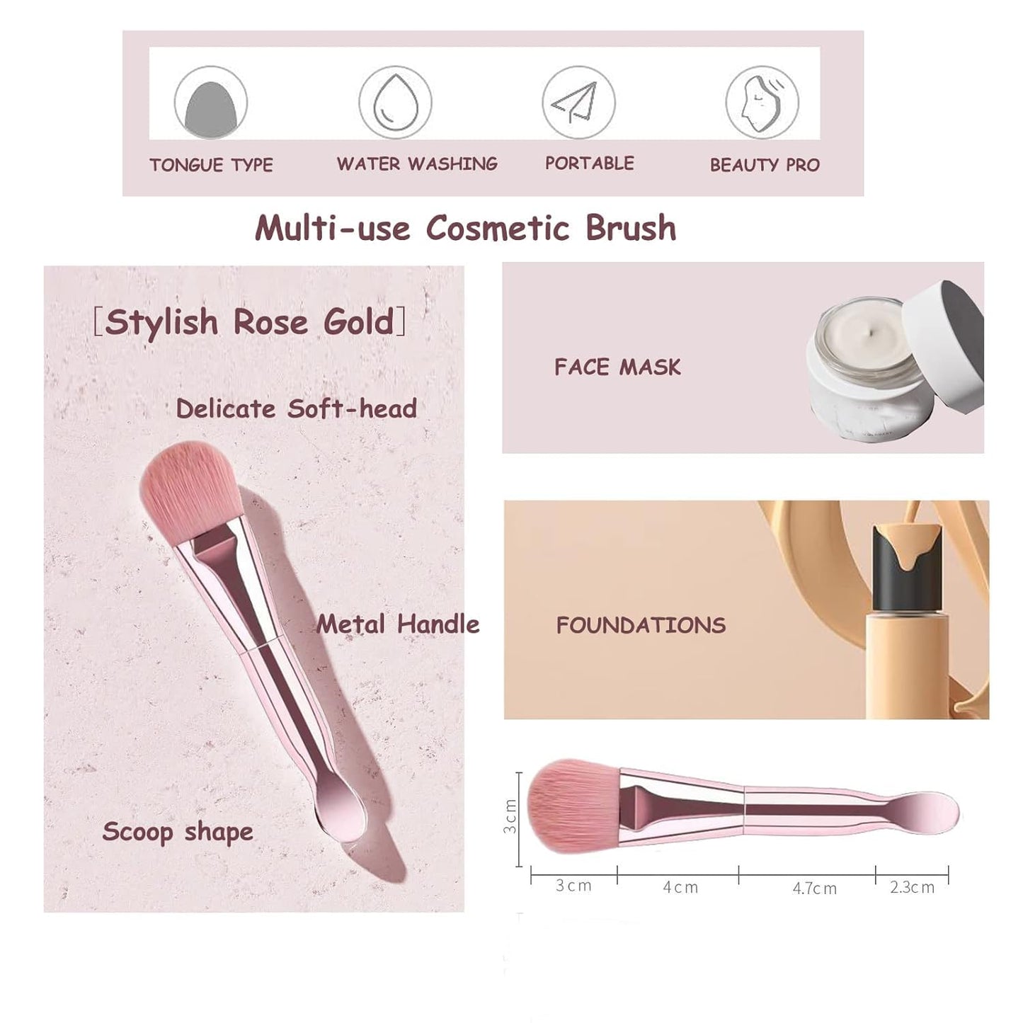 NEVSETPO Makeup Brushes, Quality Make Up Brushes 28Pcs Makeup Brushes Set Professional & Beginner Make-up Sets & Case, Brushes & Sponges,Travel-Friendly Roll-up Beauty Gift Sets for Women, PINK