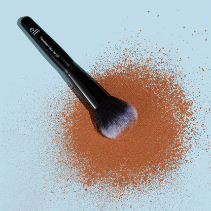 e.l.f. Flawless Face Brush, Synthetic Make-up Brush for Contour & Definition, Great for Powder, Blush & Bronzer, Vegan & Cruelty-Free